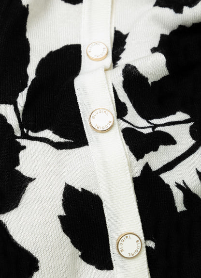 Cardigan double face con spilla “Blugirl”