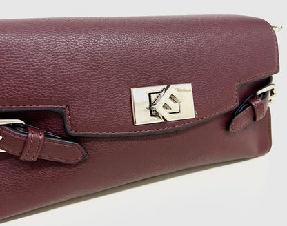 Flap-bag sally bordeaux “Ermanno Firenze”