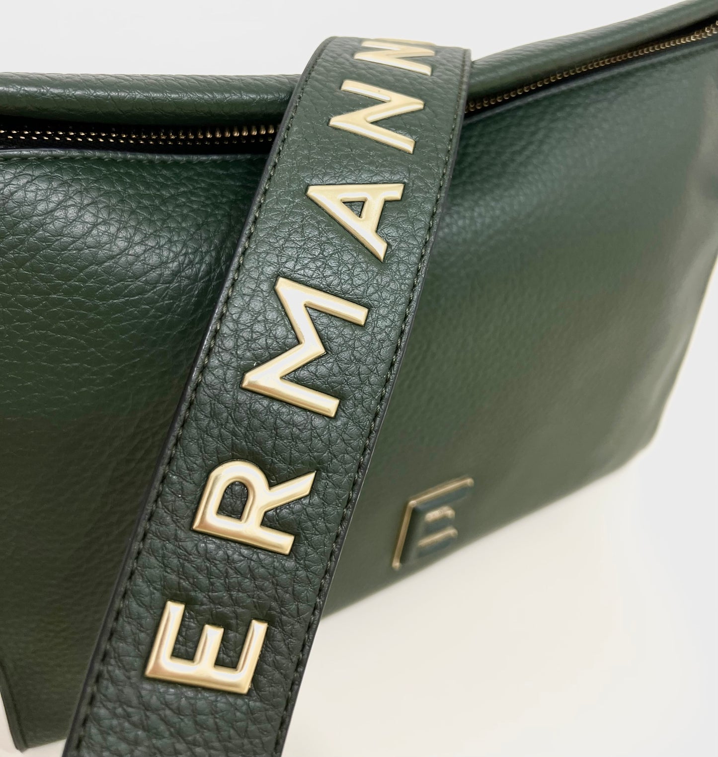 Borsa a spalla/tracolla hobo petra dark green “Ermanno Firenze”