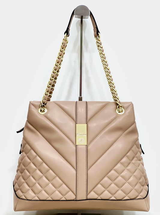 Borsa soft plain du nude “Pollini”