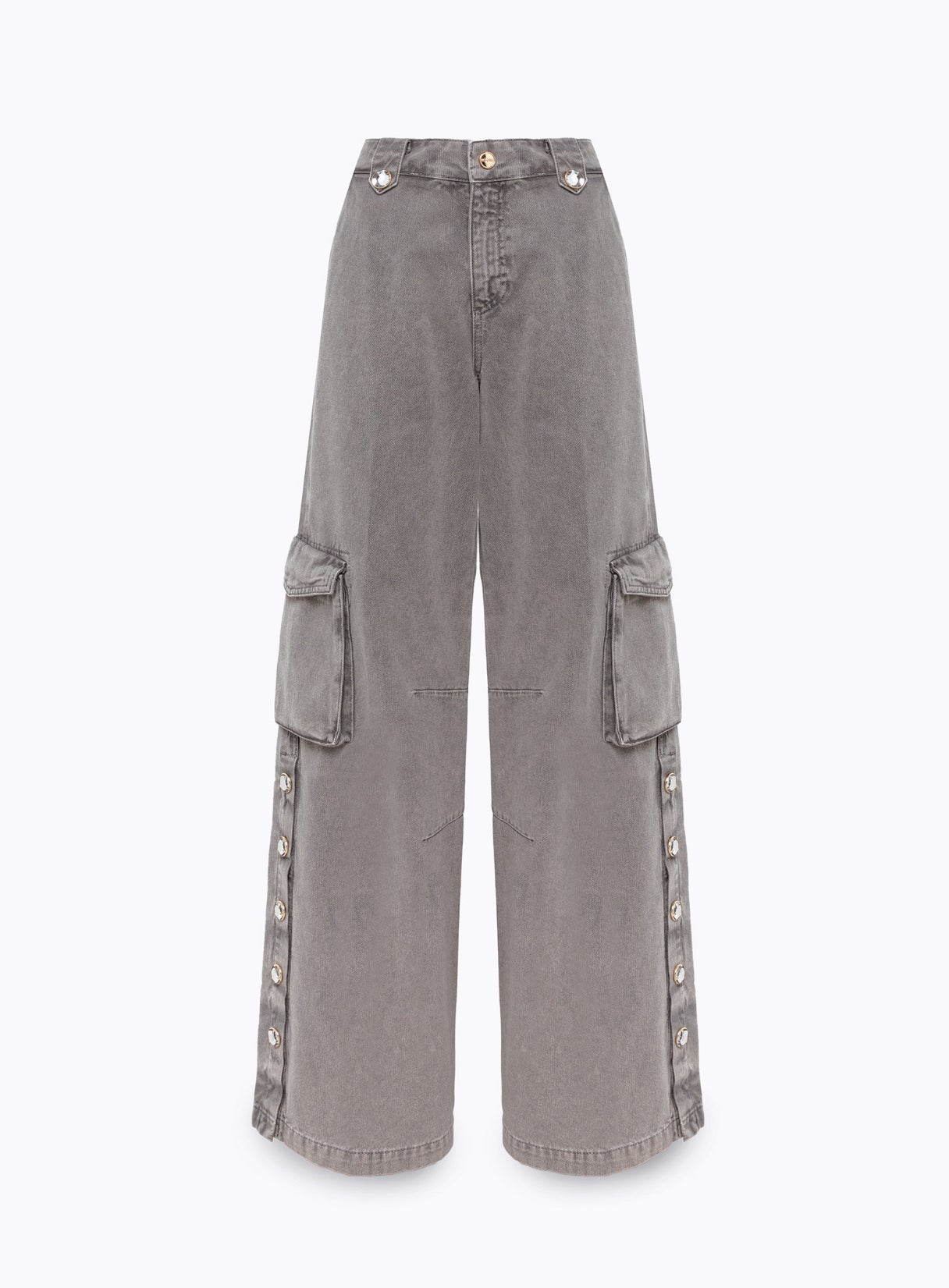 Pantaloni cargo in drill con spacchi “Blugirl”