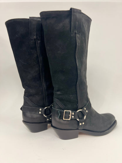Stivale da cowboy in pelle nera “Curiositè”