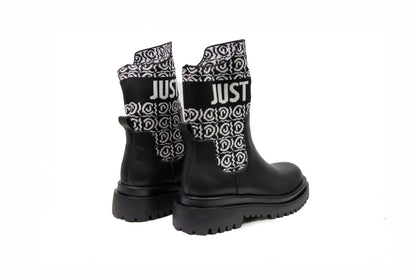 Bikers a calzino con logo bianco “Just Cavalli”