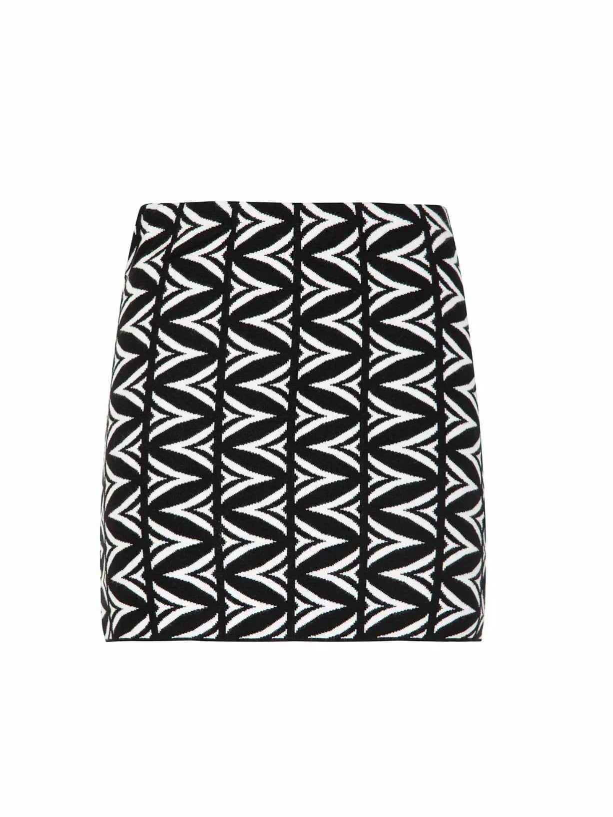Minigonna jacquard allover logo “Akep”