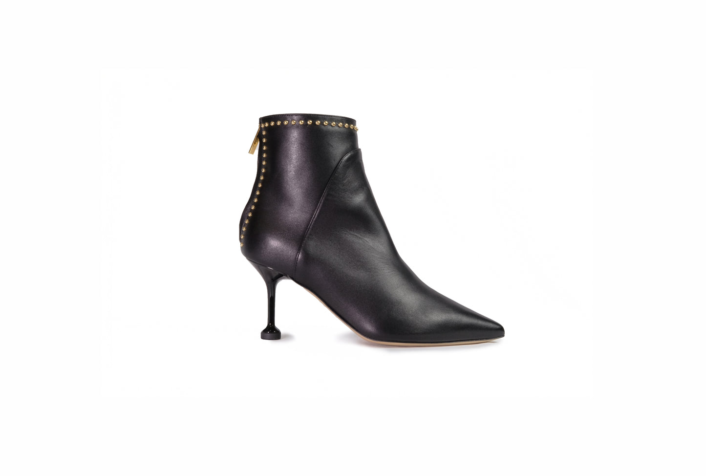 Stivaletto Carol in nappa nero con borchie “Ninalilou”