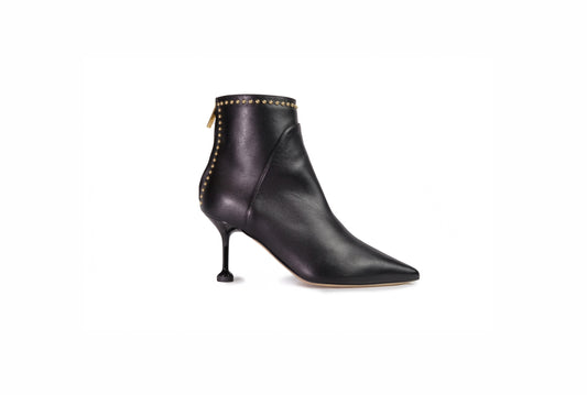 Stivaletto Carol in nappa nero con borchie “Ninalilou”