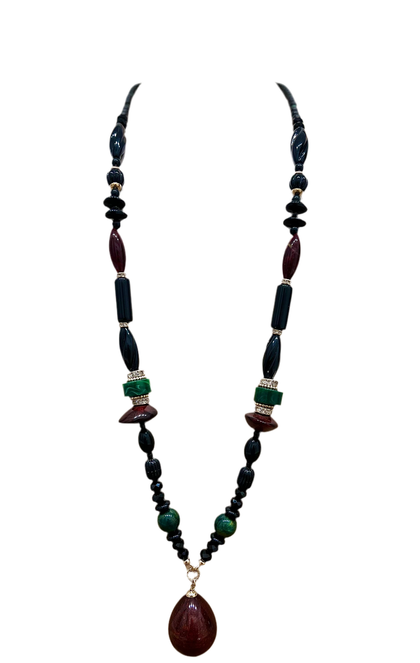 Collana con boule e pendente multicolor modello Capua “Sodini”