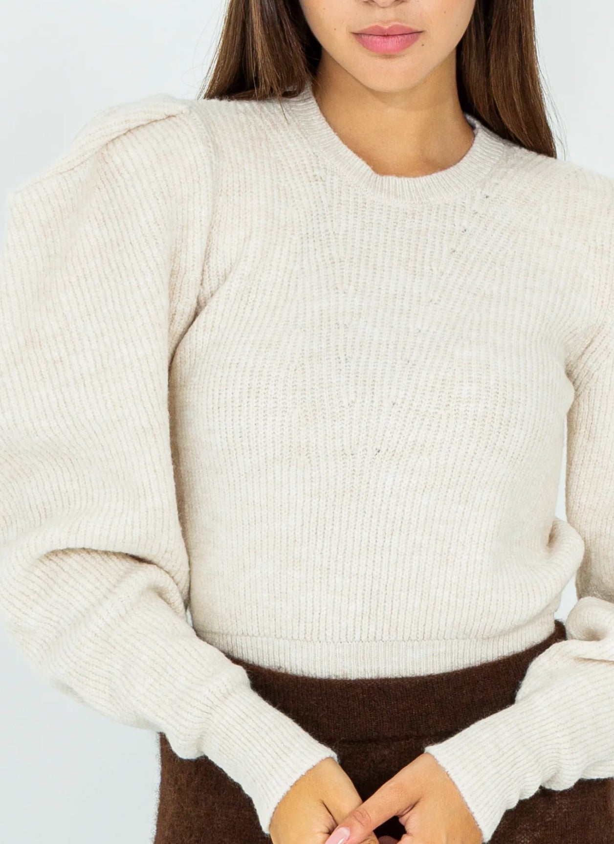 Maglia crop con maniche voluminose “Akep”