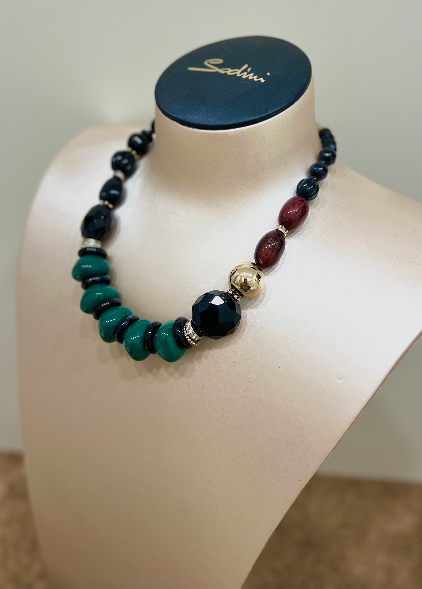 Collana corta con boule multicolor modello capua “Sodini”