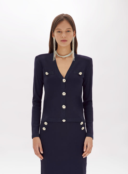 Cardigan in maglia di viscosa “Blugirl”