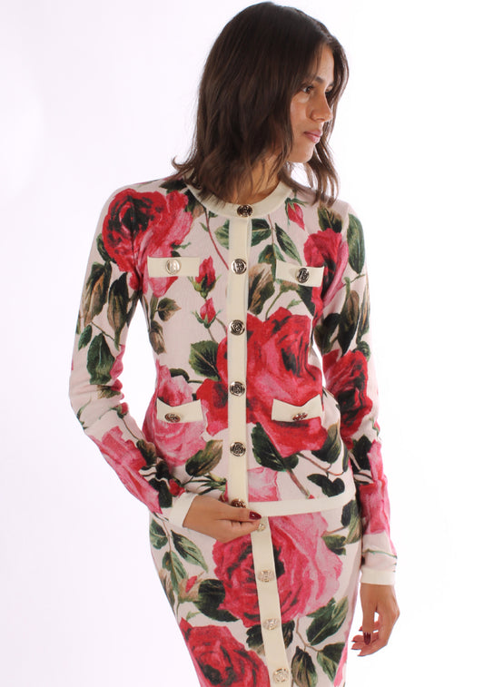 Cardigan in viscosa a rose “Blugirl”