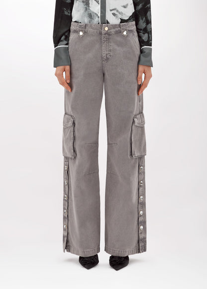 Pantaloni cargo in drill con spacchi “Blugirl”