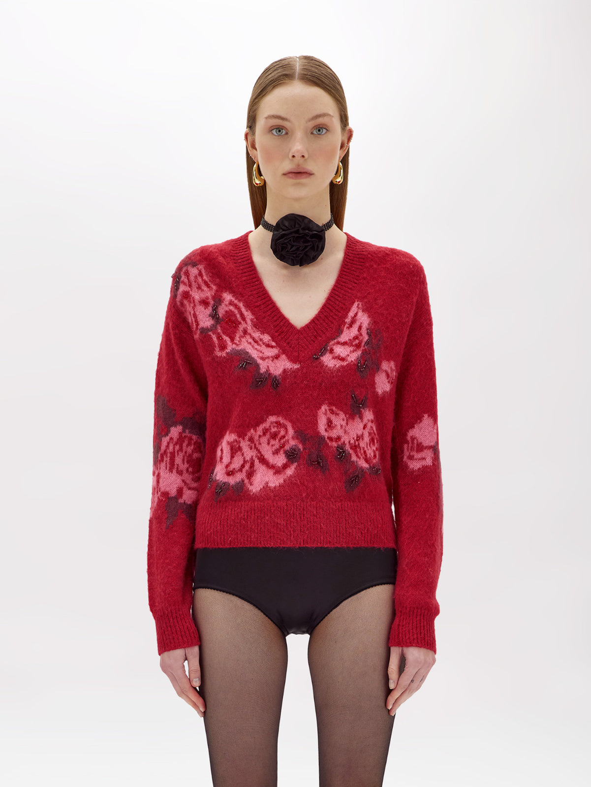 Maglia in misto lana jacquard “Blugirl”