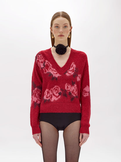 Maglia in misto lana jacquard “Blugirl”