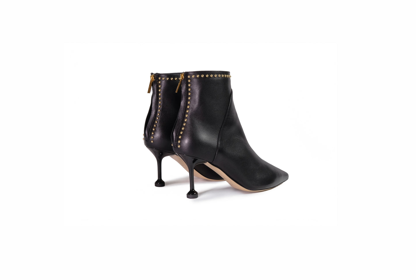 Stivaletto Carol in nappa nero con borchie “Ninalilou”