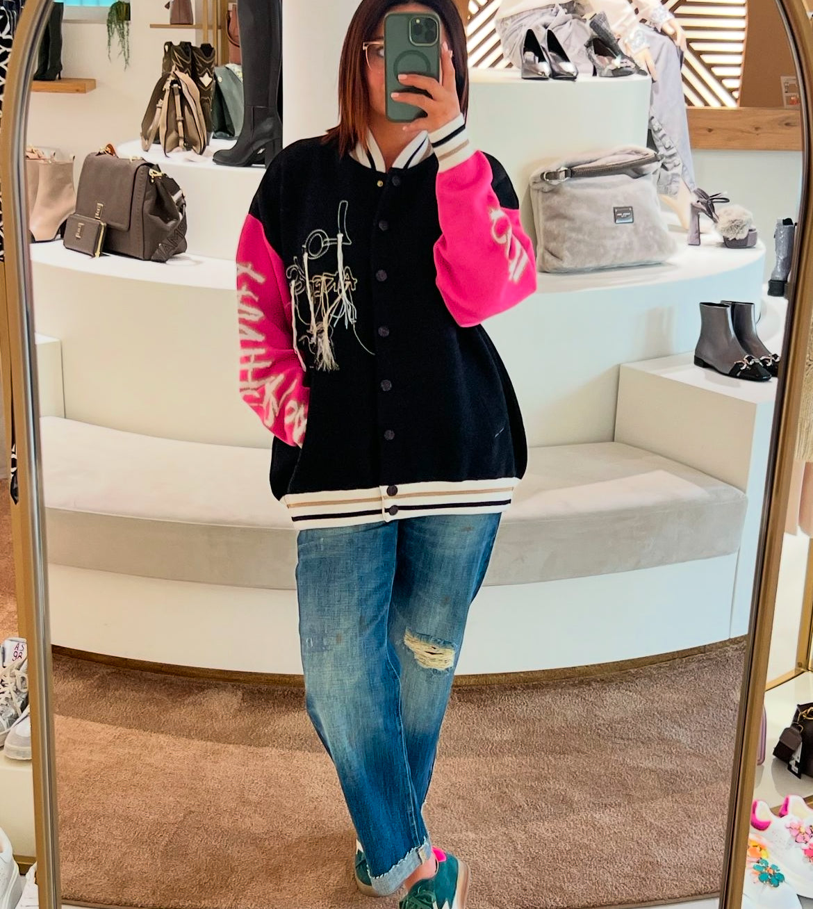 Bomber jacquard in piquet capsule “Akep per Pink Panter”
