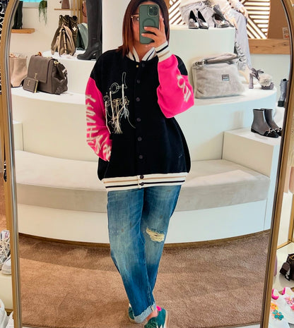 Bomber jacquard in piquet capsule “Akep per Pink Panter”