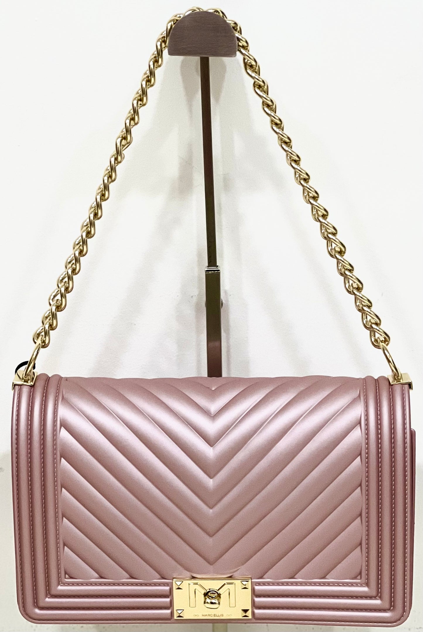 Flat-bag old rose/gold “Marc Ellis”