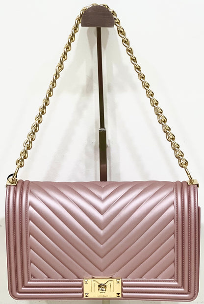 Flat-bag old rose/gold “Marc Ellis”