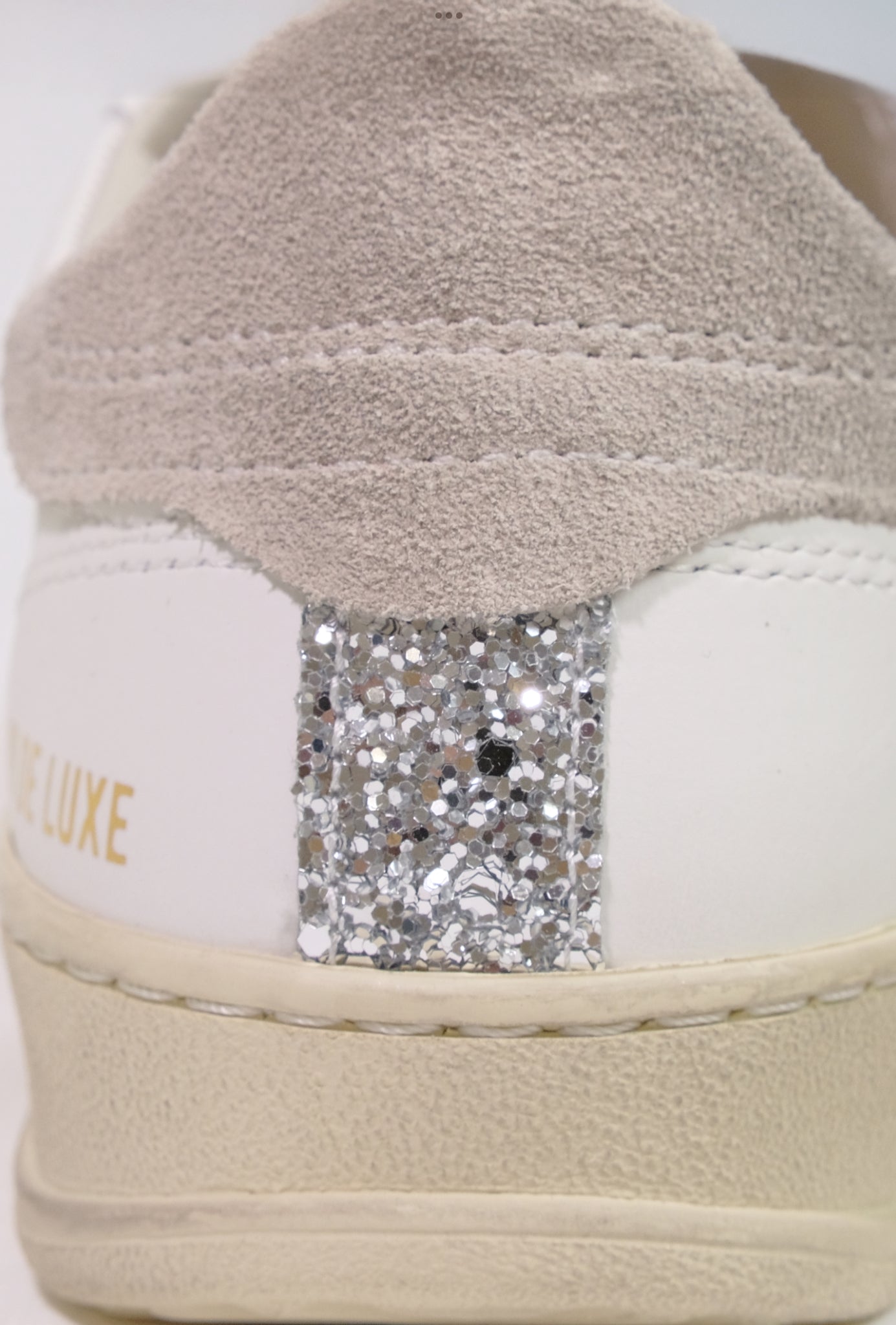 Sneakers club deluxe logo glitter argento “Moa Concept”