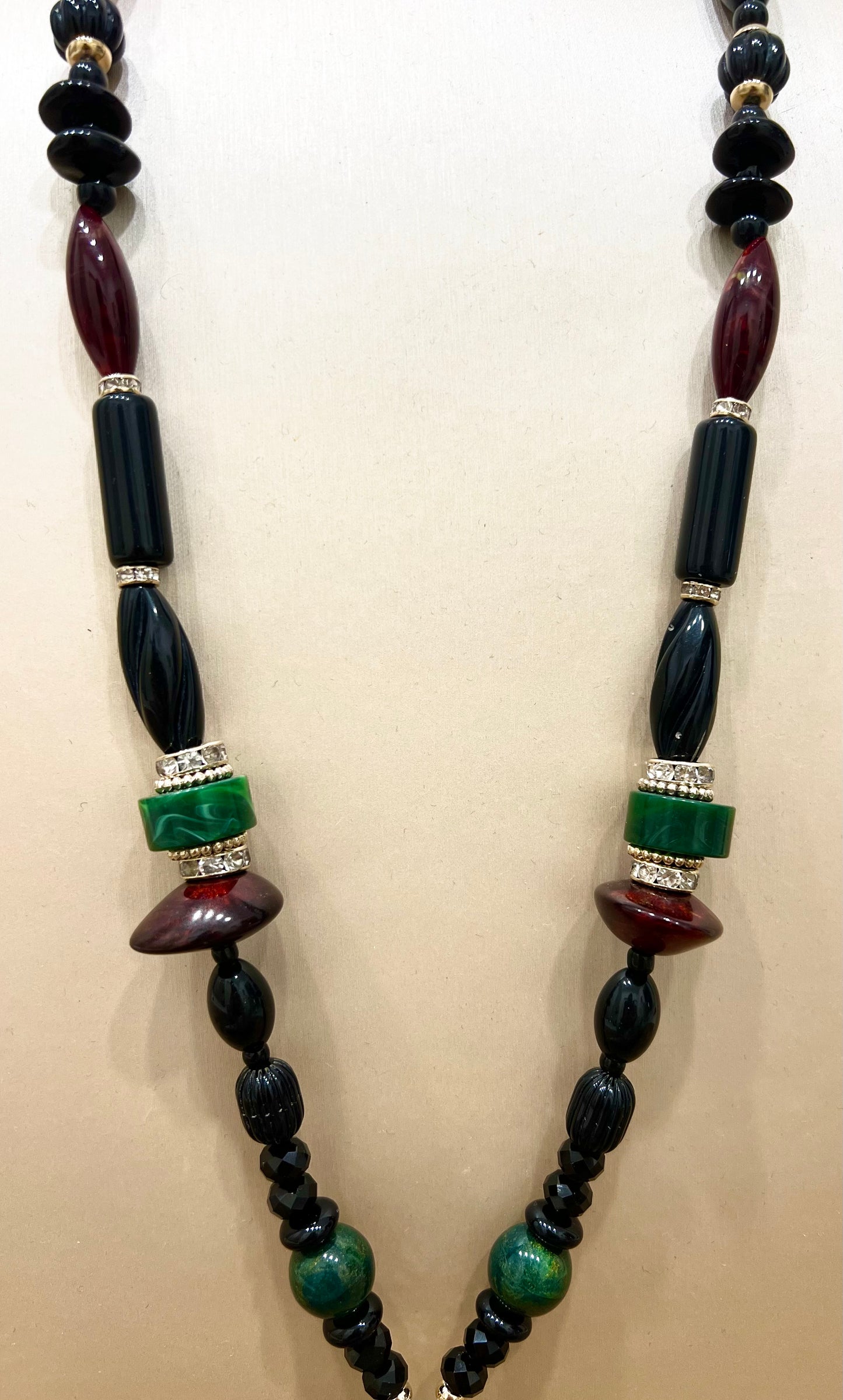 Collana con boule e pendente multicolor modello Capua “Sodini”