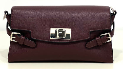 Flap-bag sally bordeaux “Ermanno Firenze”