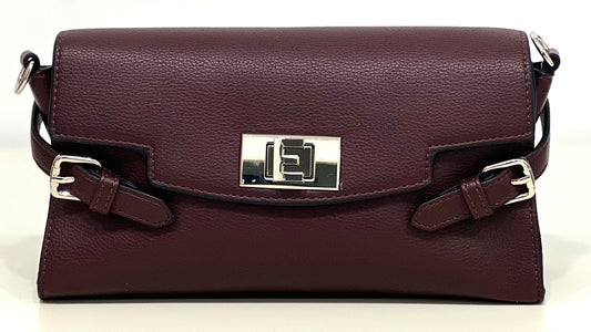 Flap-bag sally bordeaux “Ermanno Firenze”