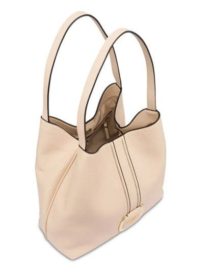 Borsa a spalla in pelle beige “Pollini”
