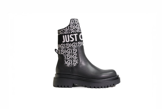 Bikers a calzino con logo bianco “Just Cavalli”