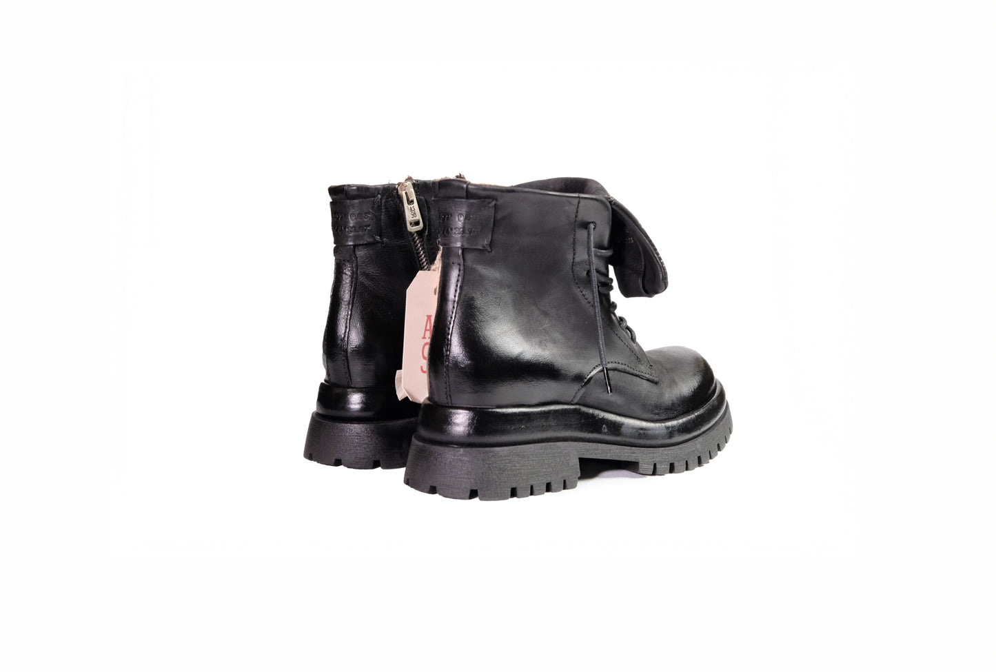 Stivaletto basso in pelle nera “A.S.98”