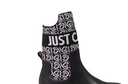 Bikers a calzino con logo bianco “Just Cavalli”