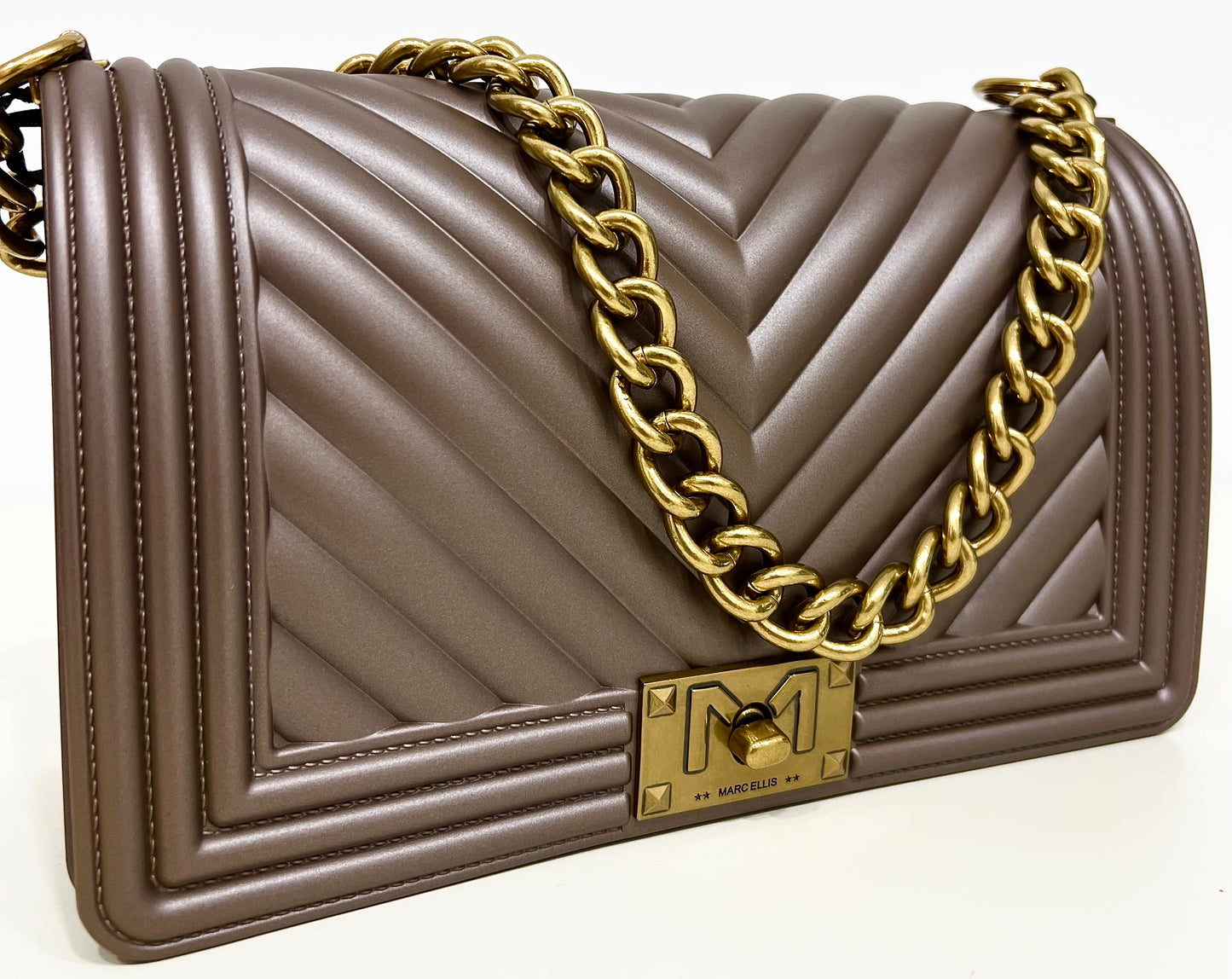 Flat-bag bronze/light ottone “Marc Ellis”