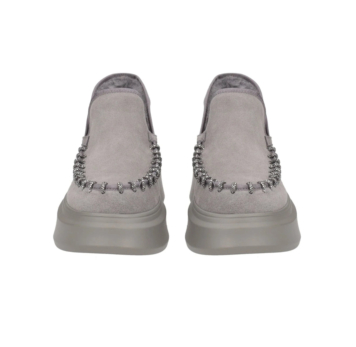 Stivaletto Bergen in pelle con glitter color grigio scuro “Tosca Blu”