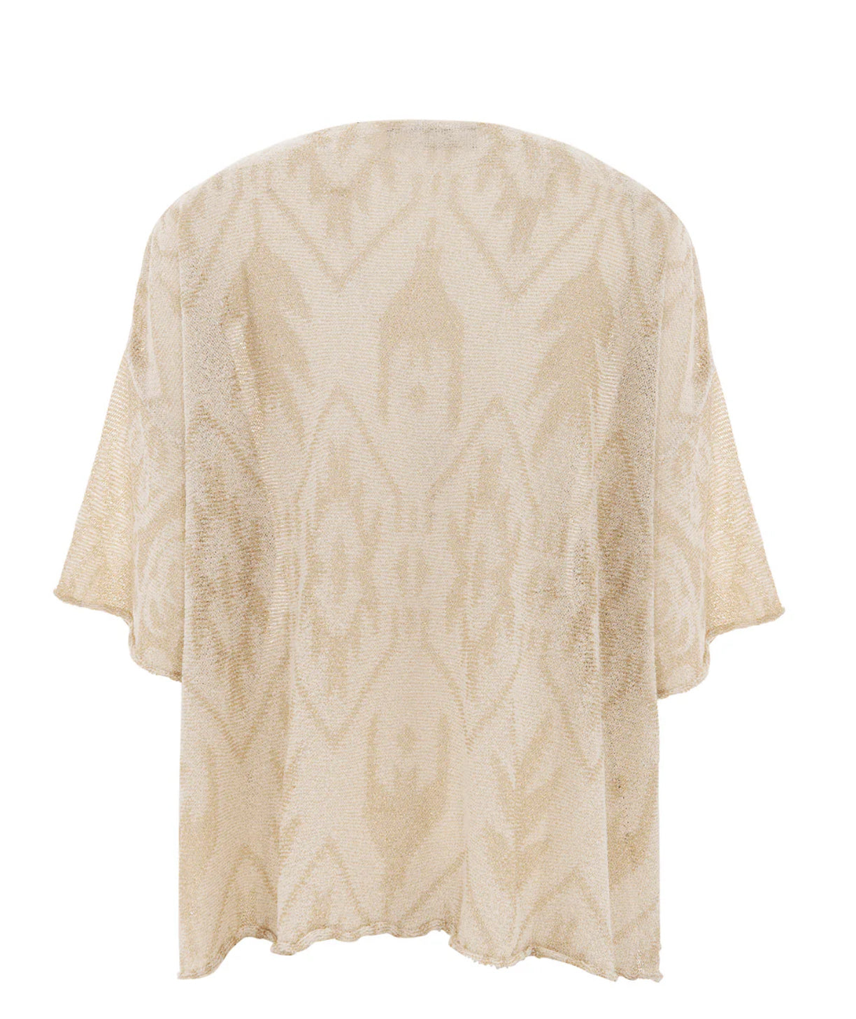 Maglia scatola fantasia damascata ton sur ton “Akep”