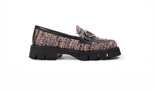 Mocassino Ivan in tweed clady rose “Roberto Festa”