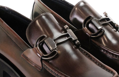 Mocassini in pelle color cognac <Poesie Veneziane>