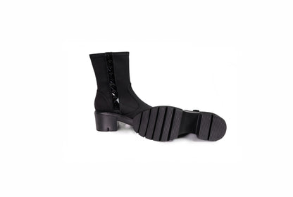 Stivaletto nero con decorazione laterale “Jeannot”