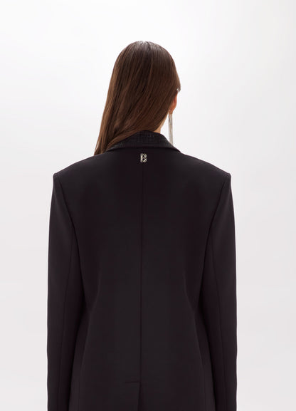 Giacca blazer in crêpe con strass “Blugirl”