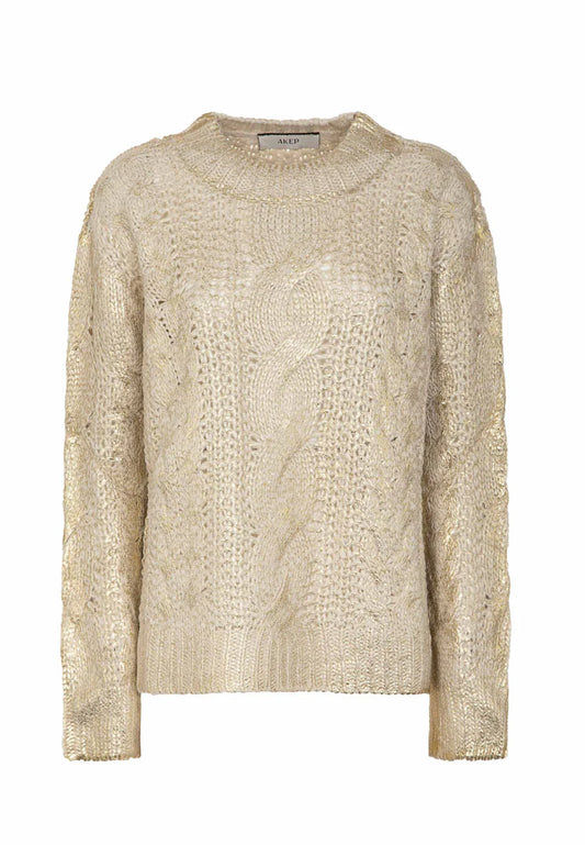 Pullover con placcatura gold “Akep”