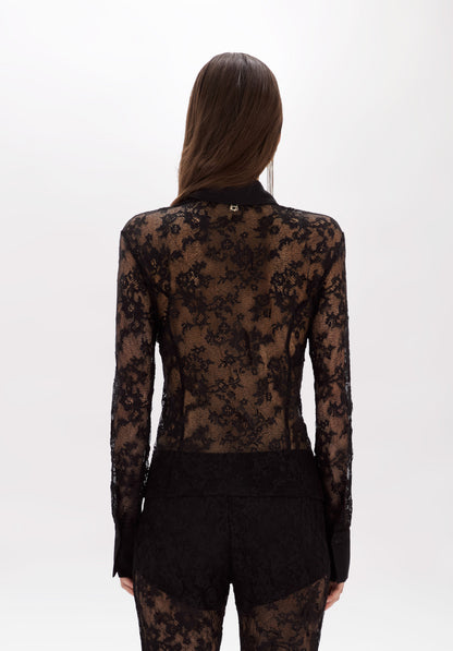 Camicia in pizzo stretch “Blugirl”