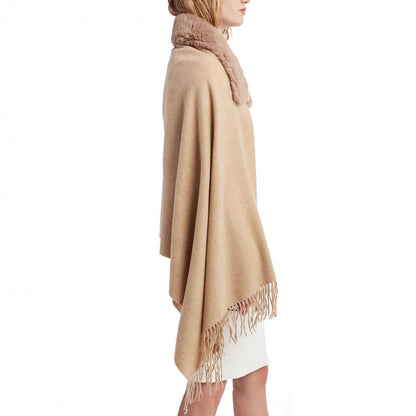 Stola in maglia con inserto faux fur “Blugirl”