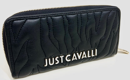 Portafoglio large zip wallett range e quilted zebra-style “Just Cavalli”