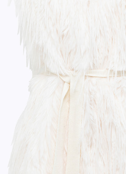 Gilet in maglia e faux fur “Blugirl”