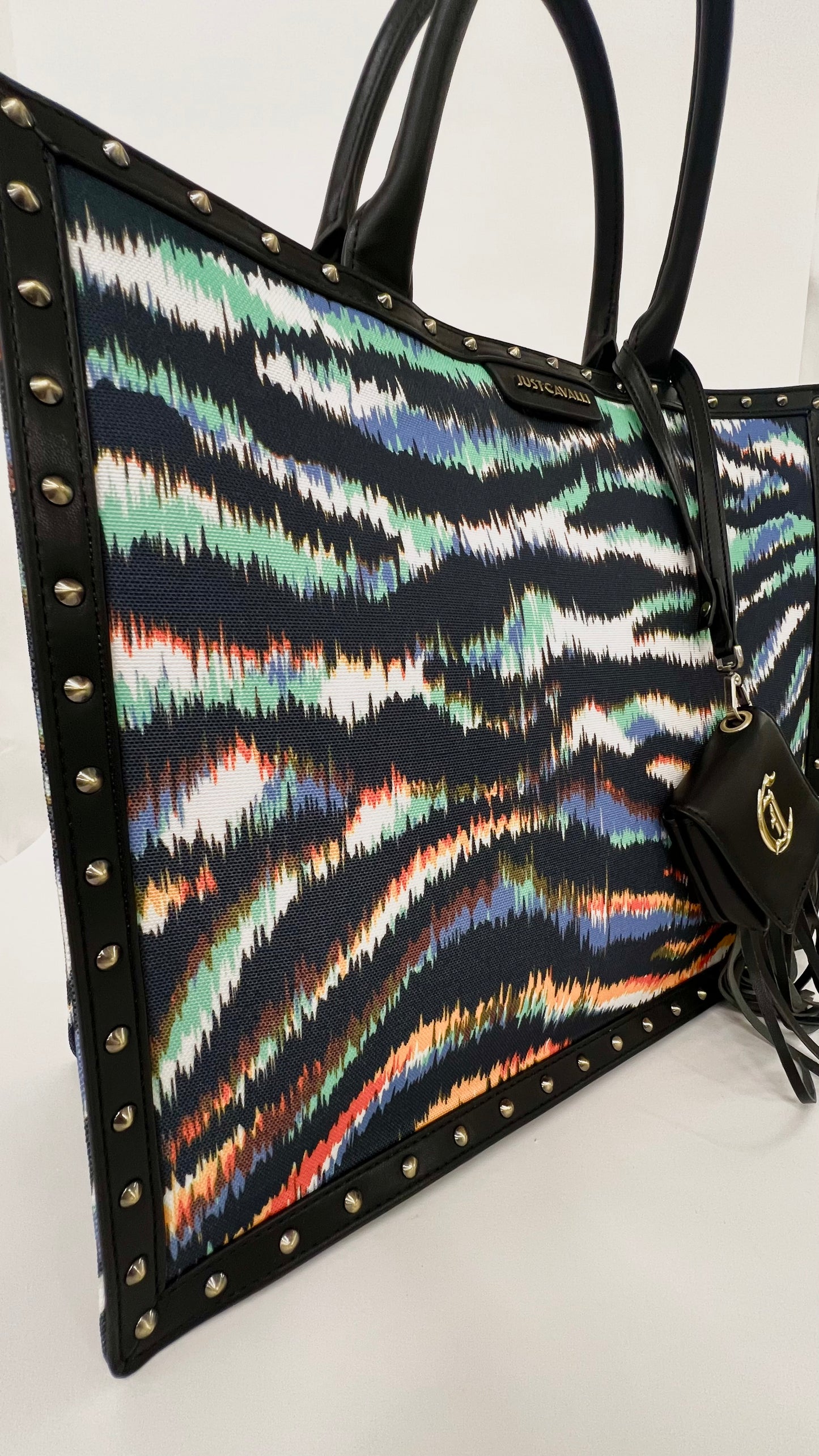 Borsa shopping zebrata “Just Cavalli”
