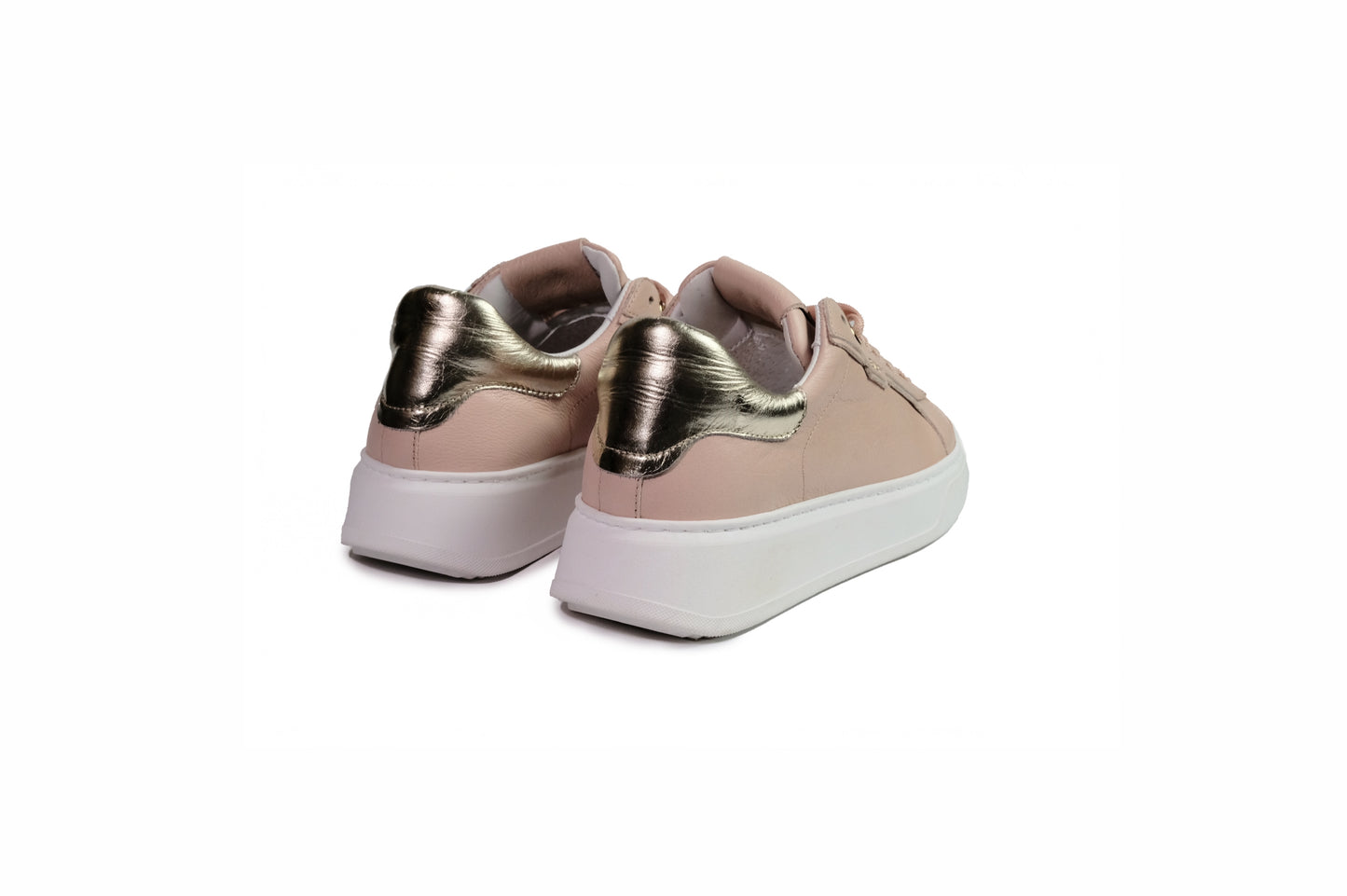 Sneakers in pelle nude “EDP”
