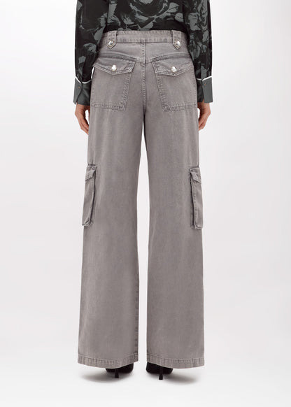 Pantaloni cargo in drill con spacchi “Blugirl”