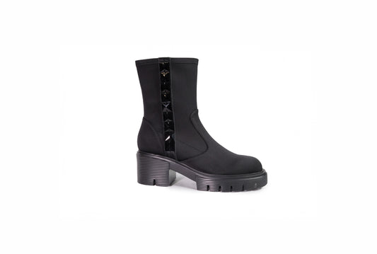 Stivaletto nero con decorazione laterale “Jeannot”