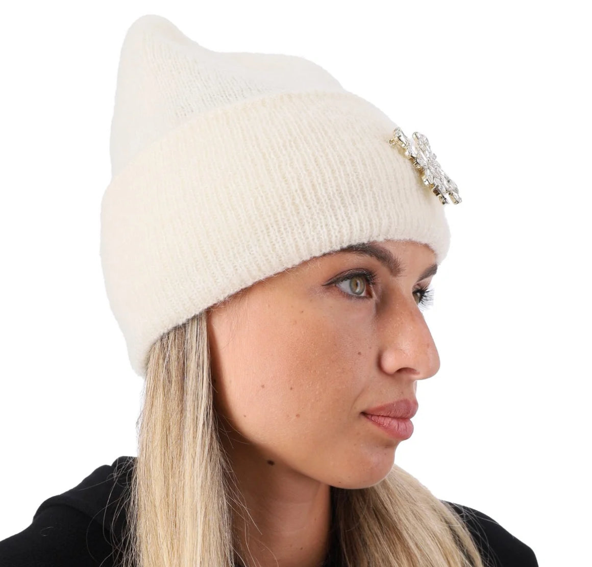 Cappello in lana con spilla “Blugirl”