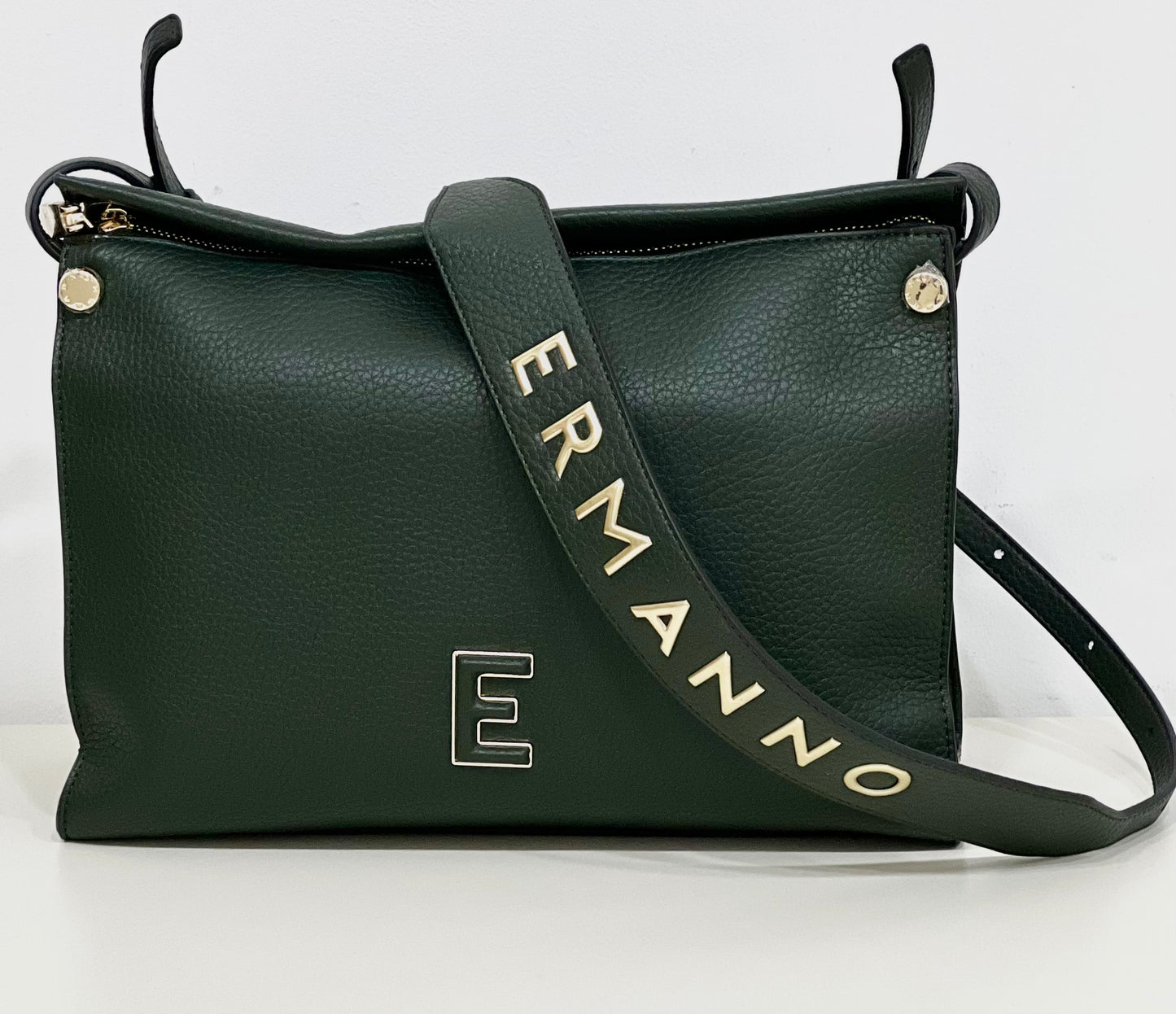 Borsa a spalla/tracolla hobo petra dark green “Ermanno Firenze”