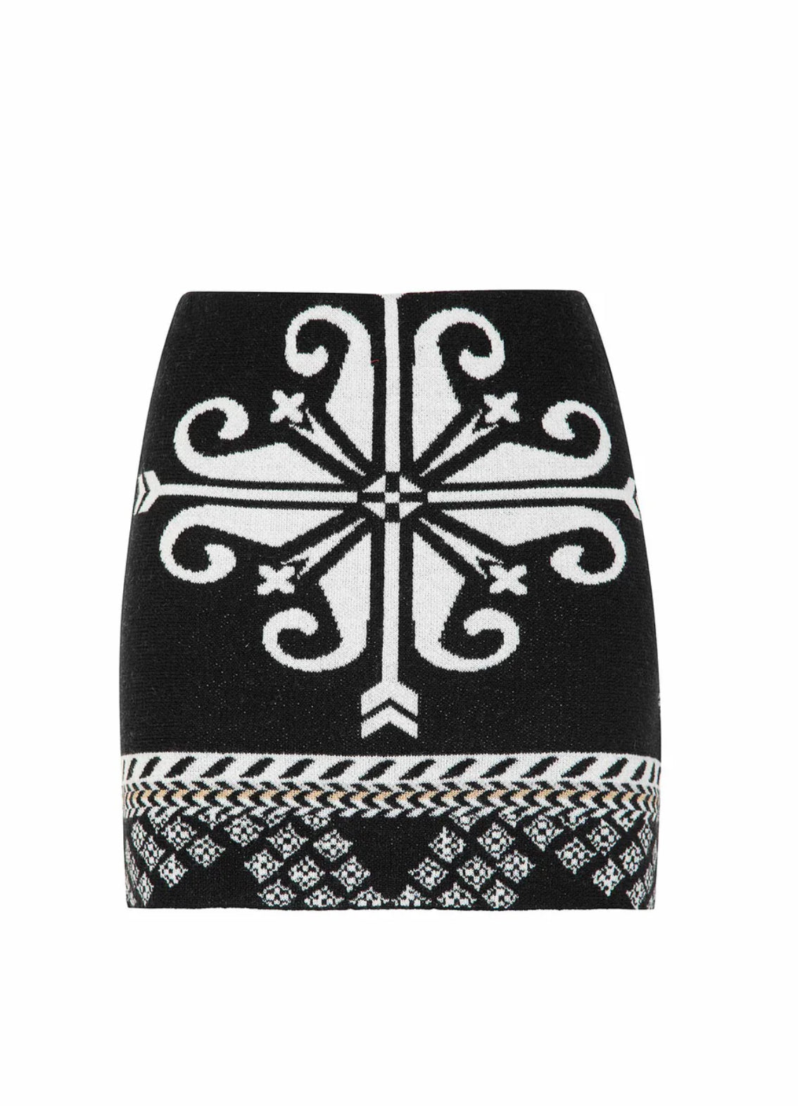 Minigonna in maglia jacquard “Akep”